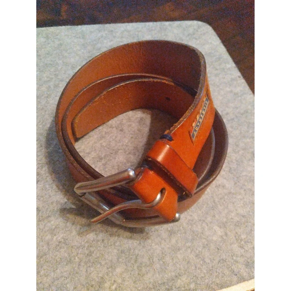 Relic Authentic‎ Leather Belt Casual Dress Brown Belted Waist Size 36